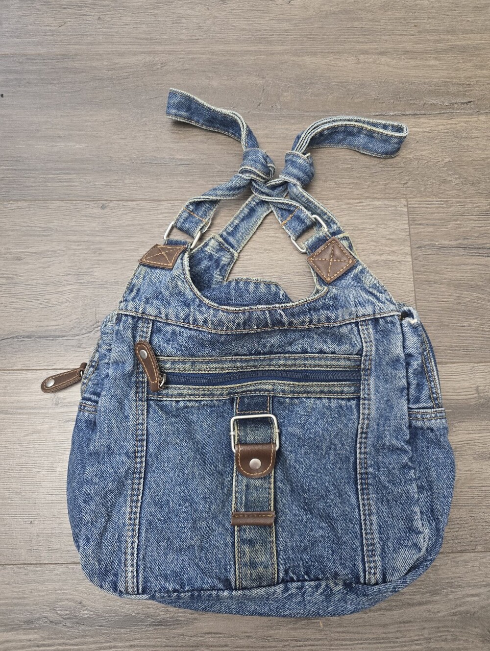 Y2k Denim Tote Bag Streetwear Boho